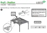 Preview for 16 page of leco Profi - Pavillon Manual