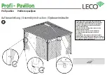 Предварительный просмотр 19 страницы leco Profi - Pavillon Manual