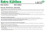 Предварительный просмотр 11 страницы leco Retro Cool Box Assembly Instruction Manual