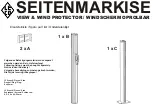 Предварительный просмотр 1 страницы leco SEITENMARKISE Assembly Instruction Manual