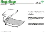 leco Single Lounger 39211103 Manual preview