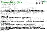 Предварительный просмотр 2 страницы leco Ultra Manual