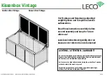 Preview for 1 page of leco Vintage 33900 100 Instructions Manual