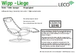 Preview for 7 page of leco Wipp-Liege Instructions Manual