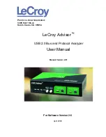 Предварительный просмотр 1 страницы LeCroy Advisor User Manual