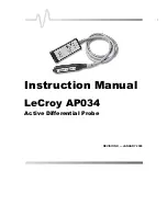 LeCroy AP034 Instruction Manual предпросмотр