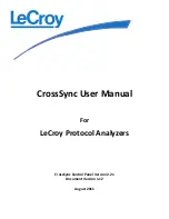 Предварительный просмотр 1 страницы LeCroy CrossSync User Manual