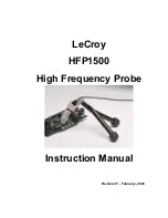 LeCroy HFP1500 Instruction Manual предпросмотр