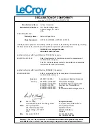 Предварительный просмотр 3 страницы LeCroy HFP1500 Instruction Manual