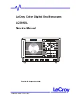 Preview for 1 page of LeCroy LC564DL Service Manual