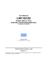 LeCroy LW110 User Manual предпросмотр