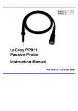 Preview for 1 page of LeCroy PP011 Instruction Manual