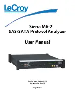 Предварительный просмотр 1 страницы LeCroy Sierra M6-2 User Manual