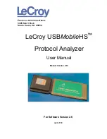 Предварительный просмотр 1 страницы LeCroy USB Mobile HS User Manual