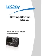 LeCroy WaveJet 300A series Getting Started Manual preview