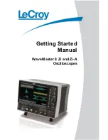 LeCroy WaveMaster 8 Zi Getting Started Manual preview