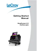 Preview for 1 page of LeCroy WaveRunner 6Zi Getting Started Manual