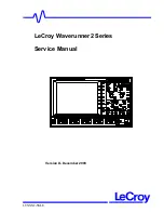 LeCroy Waverunner2 LT262 Series Service Manual preview