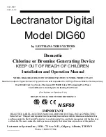 Предварительный просмотр 3 страницы Lectranator Systems DIG60 Installation And Operation Manual