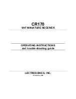 Lectronics FREEDOMIKE CR170 Operating Instructions And Troubleshooting Manual preview