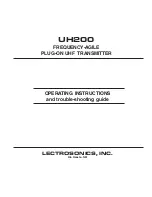 Lectronics uh200 Operating Instructions Manual предпросмотр