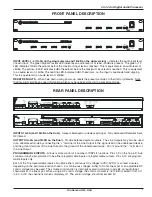 Preview for 5 page of Lectrosonics DSP4/4 Operating Instructions And Troubleshooting Manual