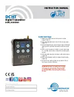 Lectrosonics duet DCHT Instruction Manual preview