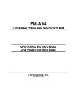 Предварительный просмотр 1 страницы Lectrosonics FM-AV4 Operating And Troubleshooting Manual