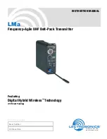 Предварительный просмотр 1 страницы Lectrosonics LMa Instruction Manual