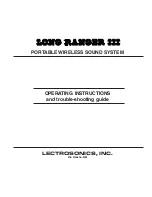 Lectrosonics Long Ranger III Operating Instructions And Troubleshooting Manual предпросмотр