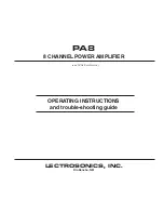 Предварительный просмотр 1 страницы Lectrosonics PA8 Operating Instructions Manual