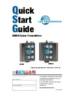 Lectrosonics SMWB series Quick Start Manual preview