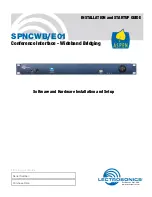 Lectrosonics SPNCWB/E01 Software And Hardware Installation And Setup предпросмотр