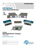 Preview for 1 page of Lectrosonics SR Instruction Manual