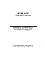 Предварительный просмотр 1 страницы Lectrosonics UCR190 Operating Instructions And Troubleshooting Manual