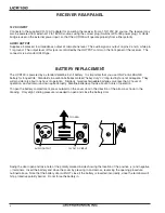 Предварительный просмотр 6 страницы Lectrosonics UCR190 Operating Instructions And Troubleshooting Manual