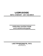 Lectrosonics UDR200C Operating And Troubleshooting Manual предпросмотр