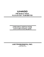 Preview for 1 page of Lectrosonics UH400 Operating Instructions And Troubleshooting Manual