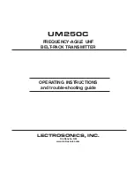 Preview for 1 page of Lectrosonics UM250C Operating Instructions And Troubleshooting Manual