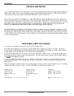 Preview for 14 page of Lectrosonics UM250C Operating Instructions And Troubleshooting Manual