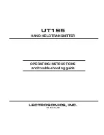 Lectrosonics UT195 Operating Instructions And Troubleshooting Manual предпросмотр