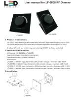 Предварительный просмотр 1 страницы Led Flatlight LF-2805R User Manual