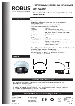 LED Group Robus R1350HSD Manual предпросмотр