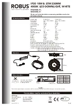 Preview for 1 page of LED Group ROBUS R18230DL-01 Instructions