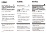 LED Group ROBUS R5MSIK-WW Instructions preview