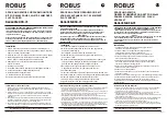 LED Group Robus R6060SMKFB-01 Installation Instructions предпросмотр