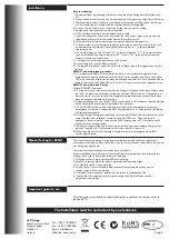 Предварительный просмотр 2 страницы LED Group ROBUS R8MU Instructions