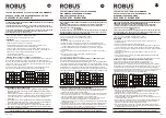 Preview for 1 page of LED Group Robus RLU18X0S-01 Quick Start Manual