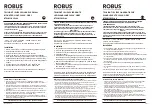 LED Group ROBUS TWILIGHT RTW0130SQ-24 Quick Start Manual preview