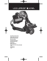 Preview for 1 page of Led Lenser H14R.2 Operation Manual